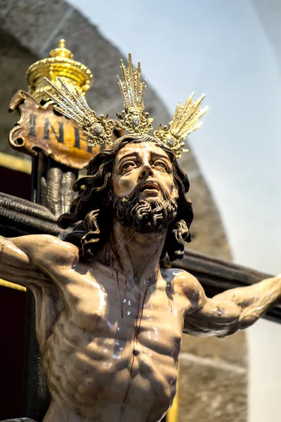 Cristo do perdão na igreja — Fotografia de Stock