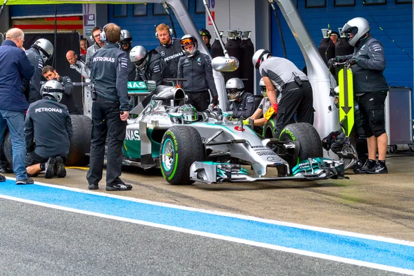 L’équipe Mercedes F1 Nico Rosberg — Photo