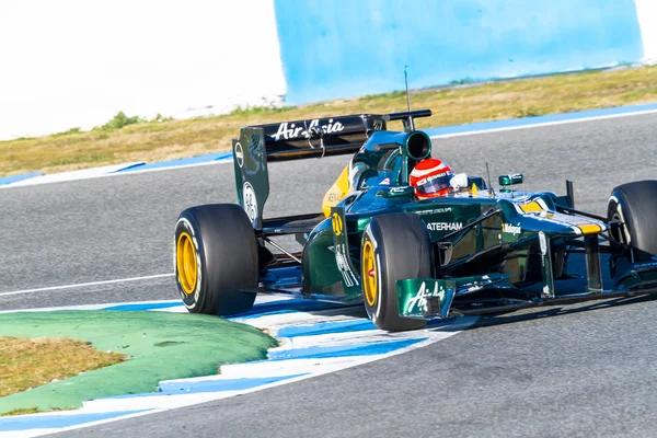 Tým Catherham F1 Jarno Trulli — Stock fotografie