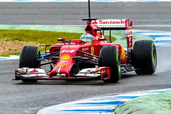 Tým Scuderia Ferrari F1 Fernando Alonso — Stock fotografie