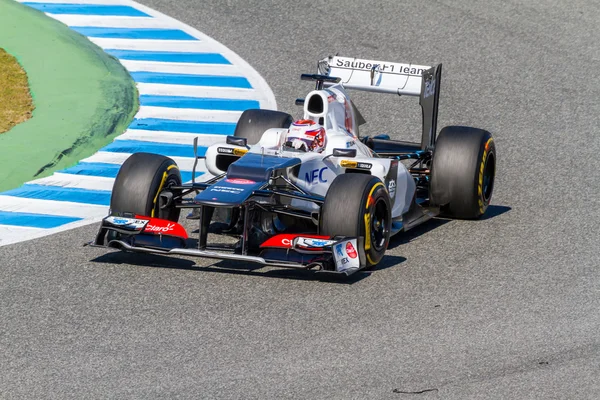 Team sauber f1 kamui kobayashi — Stockfoto