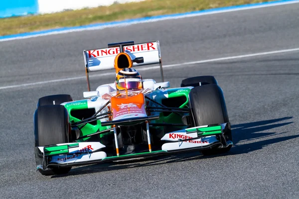 Equipo Force India F1, Nico Hulkenberg, 2012 — Foto de Stock