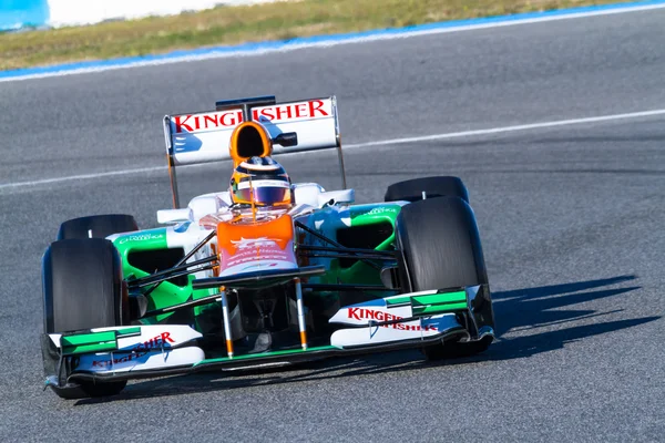 Команда Force India F1, Нико Хюлькенберг, 2012 — стоковое фото