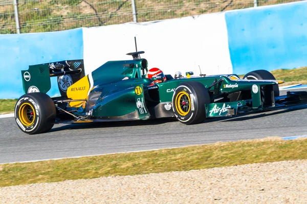 Takım catherham f1, jarno trulli, 2012 — Stok fotoğraf