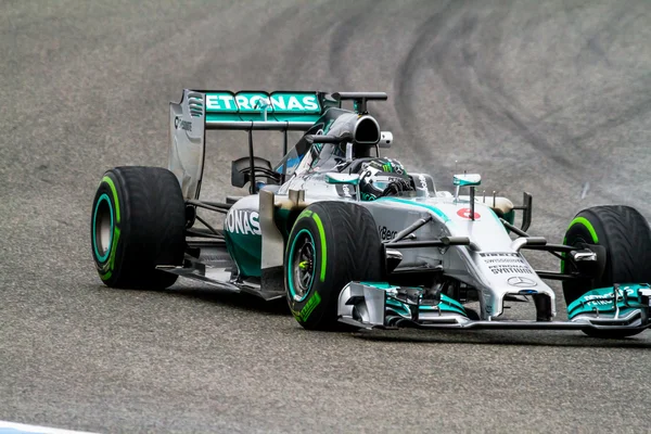 F1 Team Mercedes, Nico Rosberg, 2014 — Stockfoto