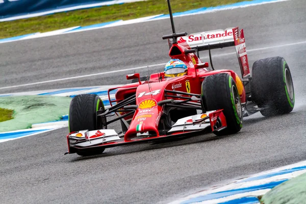 Equipo Scuderia Ferrari F1, Fernando Alonso, 2014 — Foto de Stock