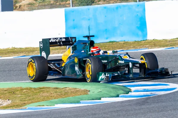 Team Catherham F1, Jarno Trulli, 2012 — Stockfoto