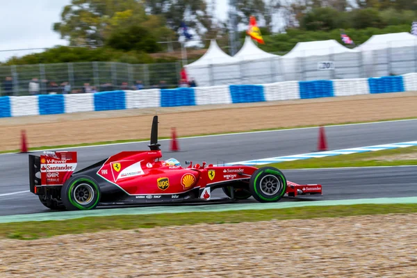 Equipe Scuderia Ferrari F1, Fernando Alonso, 2014 — Fotografia de Stock