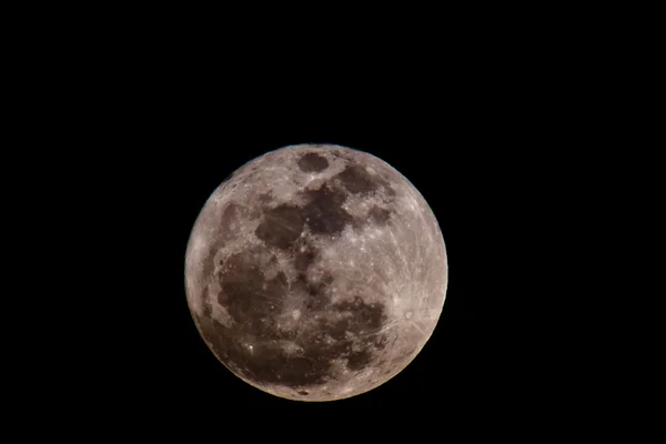 Ay ve ay yüzeyine — Stok fotoğraf