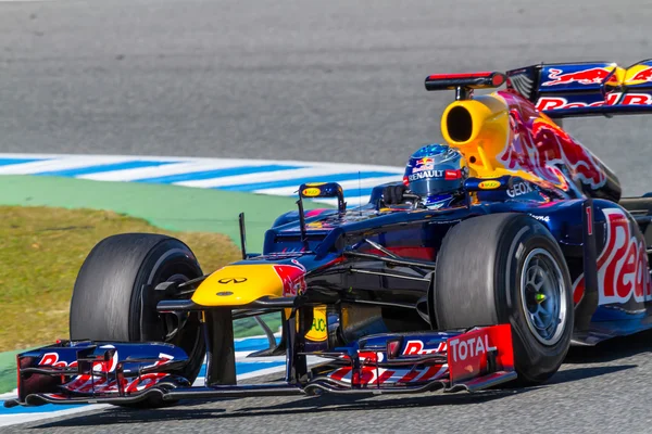 Equipo Red Bull F1, Sebastian Vettel, 2012 — Foto de Stock