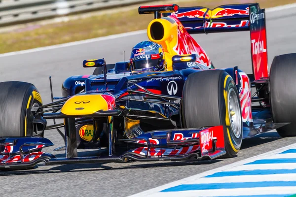 Equipo Red Bull F1, Sebastian Vettel, 2012 — Foto de Stock