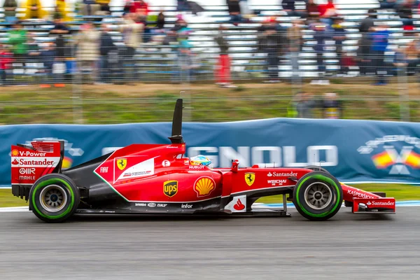 Squadra scuderia ferrari f1, fernando alonso — Foto Stock