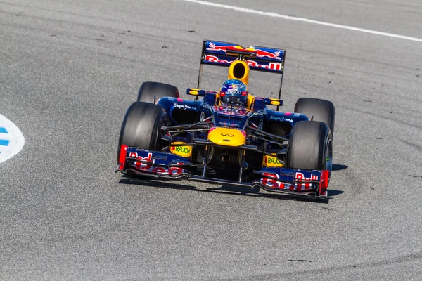 Equipa Red Bull F1, Sebastian Vettel — Fotografia de Stock