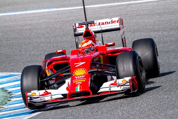 Team Scuderia Ferrari F1, Kimi Raikkonen — Stock Photo, Image