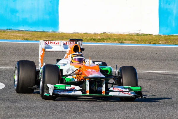 Force India F1, Nico Hulkenberg takım — Stok fotoğraf