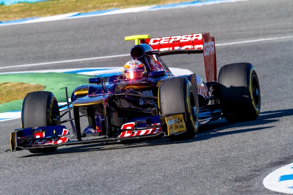 Equipe Toro Rosso F1, Jean Eric Vergne, 2012 — Fotografia de Stock