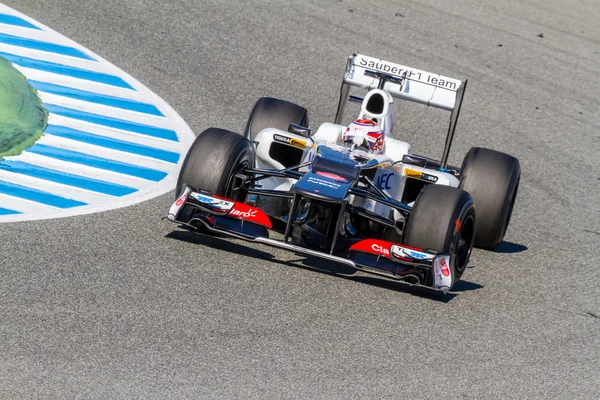 Команда Sauber F1, Камуи Феттель, 2012 — стоковое фото