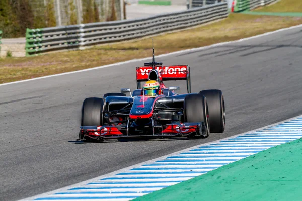 Tým mclaren f1, lewis hamilton, 2012 — Stock fotografie