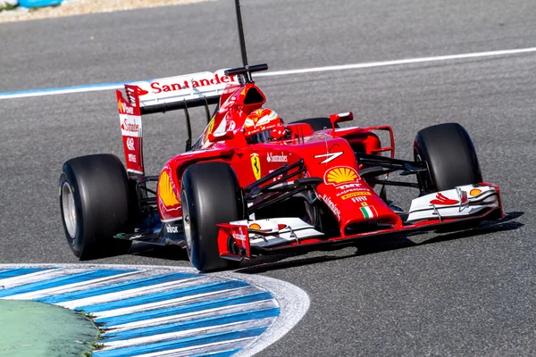 Команда Scuderia Ferrari F1, Kimi Raikkonen, 2014 — стоковое фото