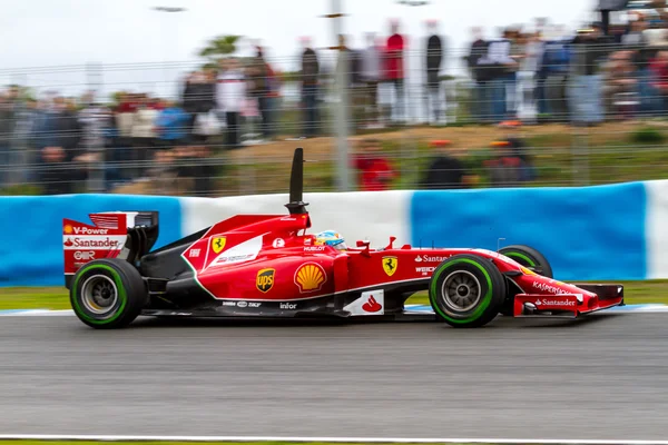 Csapat scuderia ferrari f1, fernando alonso, 2014-re — Stock Fotó