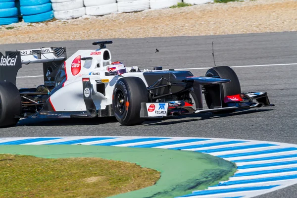 Equipo Sauber F1, Kamui Kobayashi, 2012 — Foto de Stock