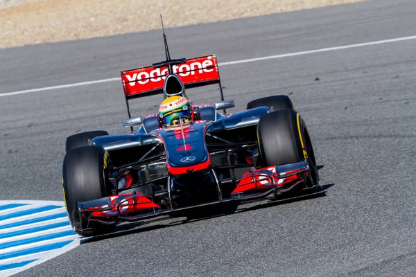 Tým mclaren f1, lewis hamilton, 2012 — Stock fotografie