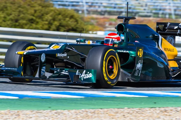 Team Catherham F1, Jarno Trulli, 2012 — Stock Photo, Image