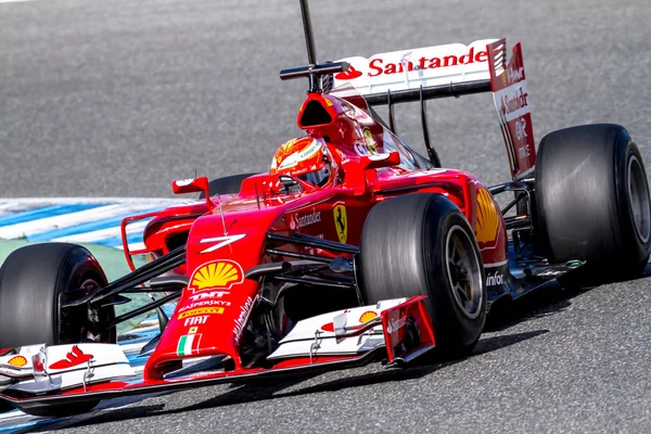 Команда Scuderia Ferrari F1, Kimi Raikkonen, 2014 — стоковое фото