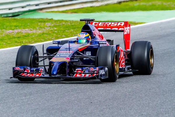 Týmu toro rosso f1, jean-eric vergne, 2014 — Stock fotografie