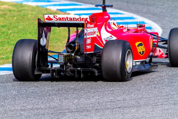 팀 scuderia ferrari f1, 키 미 raikkonen, 2014 — 스톡 사진