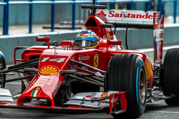 Team Scuderia Ferrari F1, Fernando Alonso, 2014 — Stockfoto