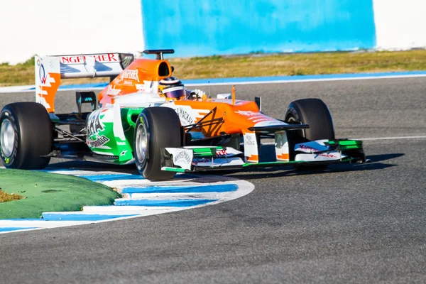 Nico Halkenberg av Force India F1 lopp — Stockfoto