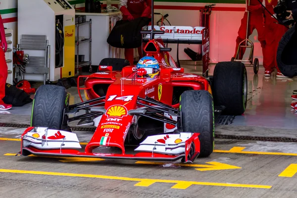 팀 scuderia ferrari f1, 페르난도 알론소, 2014 — 스톡 사진