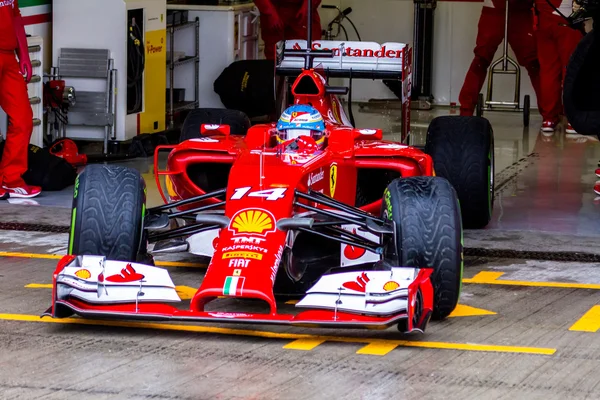 Team Scuderia Ferrari F1, Fernando Alonso, 2014 — Stock Photo, Image