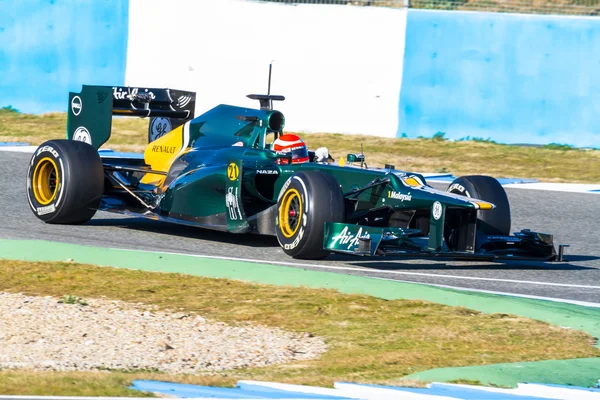 Equipe Catherham F1, Jarno Trulli, 2012 — Fotografia de Stock