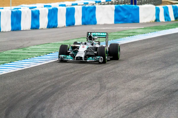 Equipo Mercedes F1, Nico Rosberg, 2014 — Foto de Stock