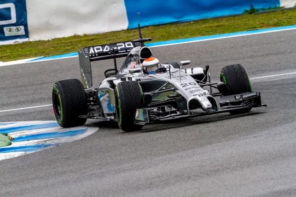 Tým mclaren f1, kevin magnussen, 2014 — Stock fotografie