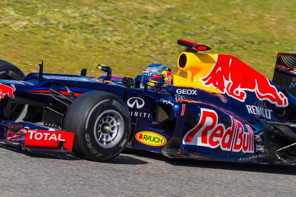 Equipe Red Bull F1, Sebastian Vettel, 2012 — Fotografia de Stock