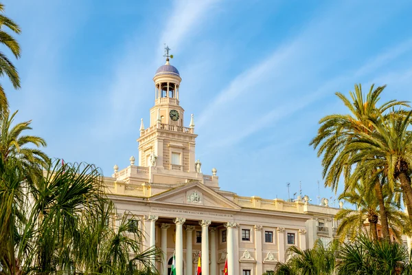 Stadhuis van cadiz, Spanje — Stockfoto