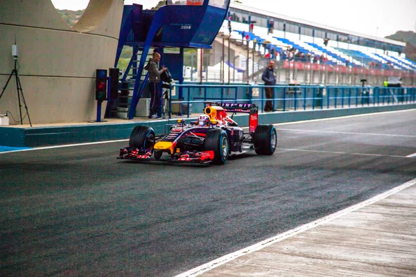 Zespół red bull racing f1, daniel ricciardo, 2014 — Zdjęcie stockowe