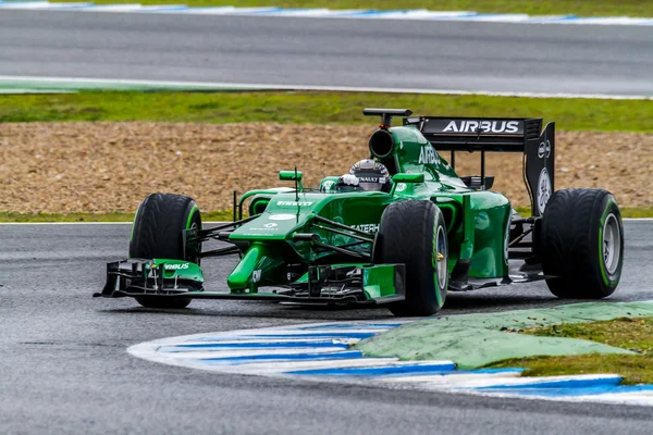 Команда Caterham F1, Kamui Kobayashi, 2014 — стоковое фото