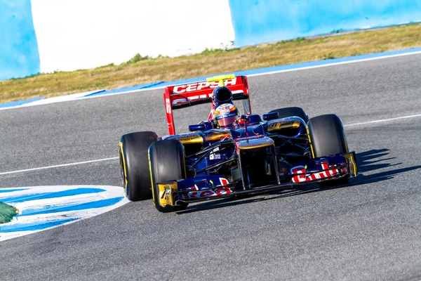 Equipe Toro Rosso F1, Jean Eric Vergne, 2012 — Fotografia de Stock