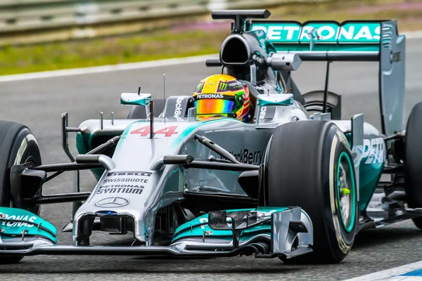 Merceces F1 Team, Lewis Hamilton, 2014 — Zdjęcie stockowe
