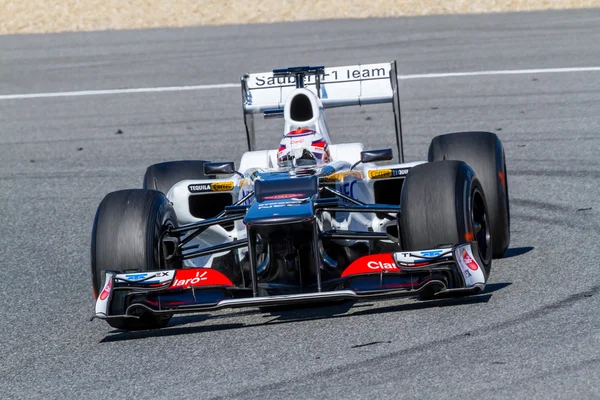 Equipe Sauber F1, Kamui Kobayashi, 2012 — Fotografia de Stock