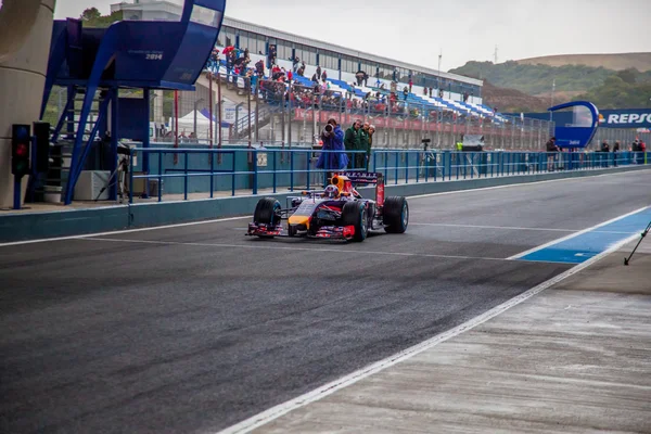 Equipe Red Bull Racing F1, Daniel Ricciardo, 2014 — Fotografia de Stock