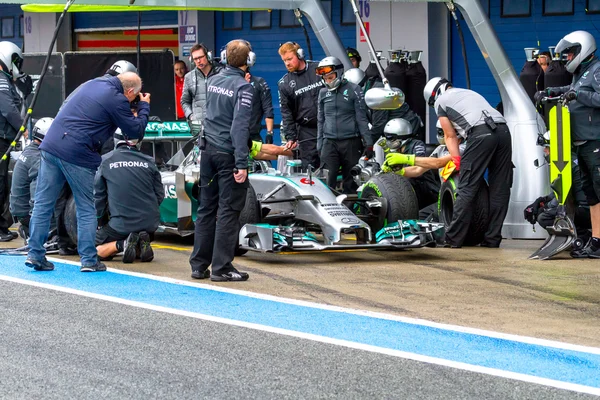 Equipo Mercedes F1, Nico Rosberg — Foto de Stock