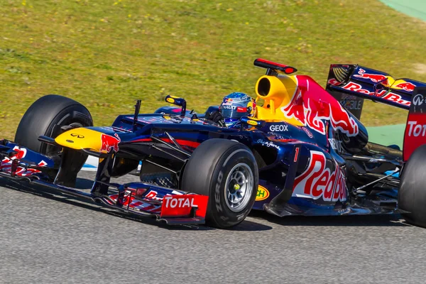 Tým F1 Red Bull, Sebastian Vettel — Stock fotografie