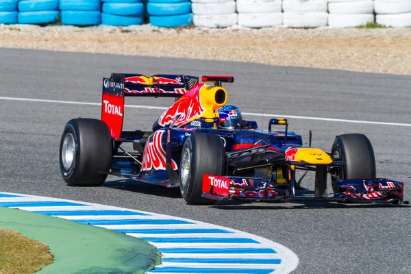 Equipa Red Bull F1, Sebastian Vettel — Fotografia de Stock