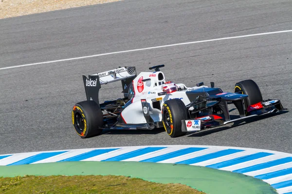 Team Sauber F1, Kamui Kobayashi — Stock Photo, Image