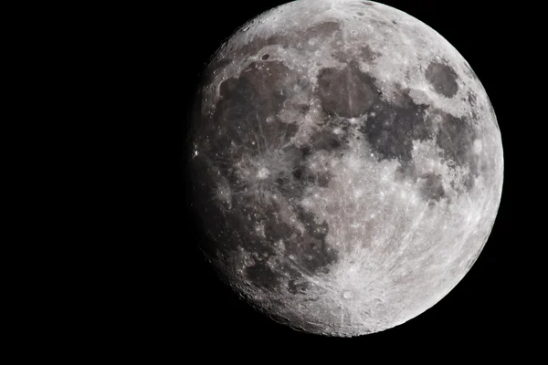 De maan close-up maanoppervlak — Stockfoto